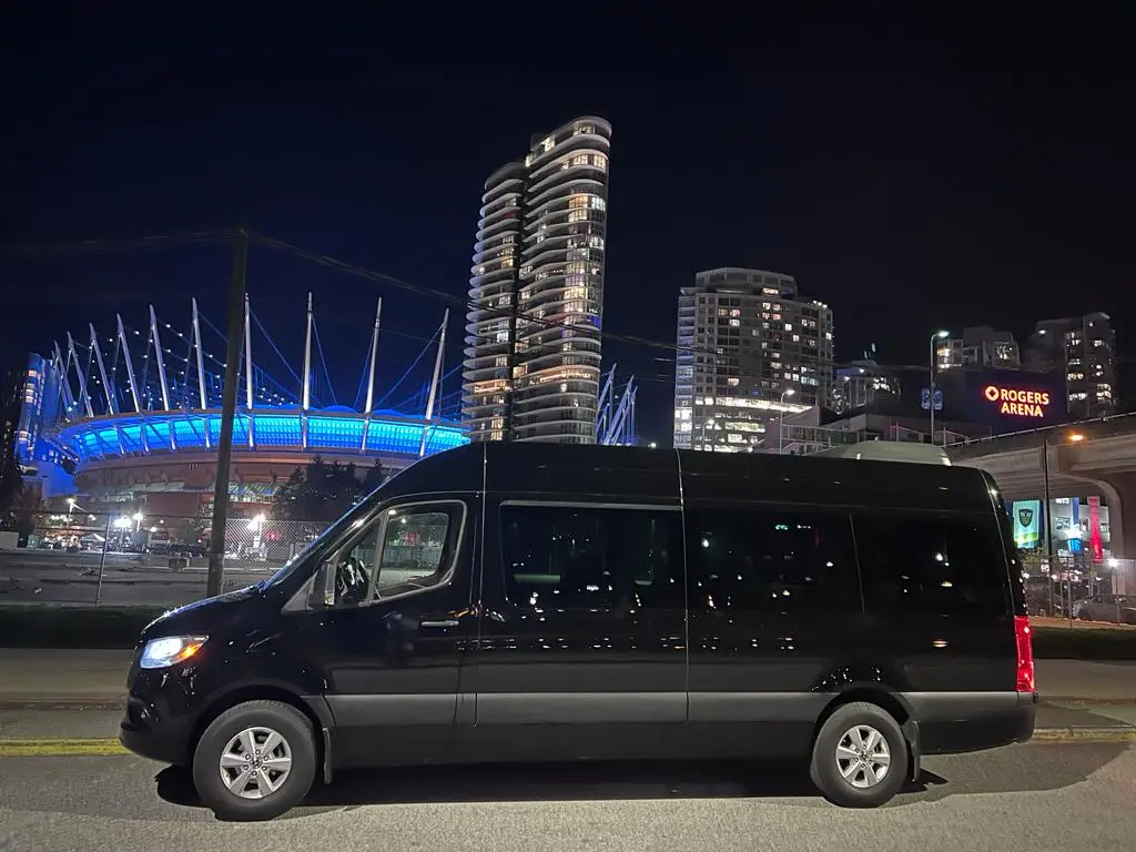 sprinter jet van in vancouver for corporate transportation