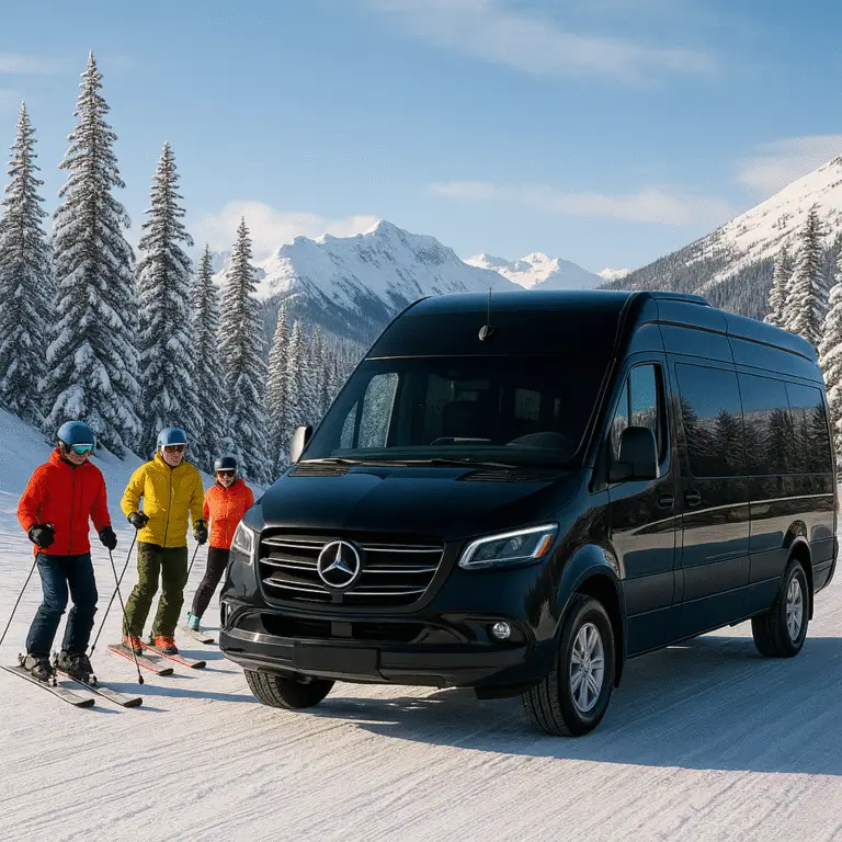 Luxury private shuttle from Vancouver to Whistler with scenic mountain transportation