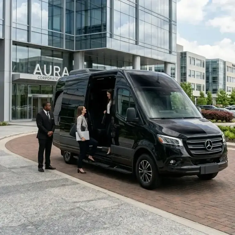 Executive corporate shuttle service in Vancouver for business travelers and corporate events.
